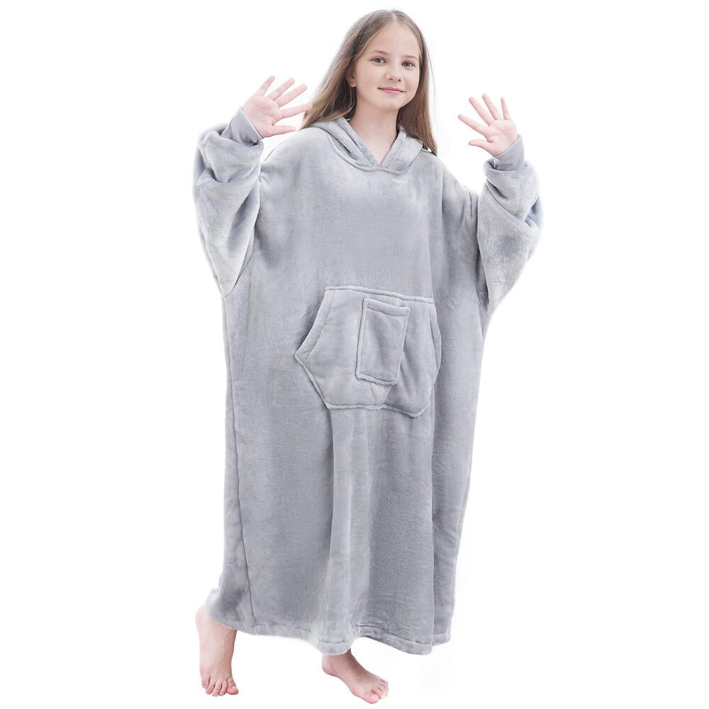 1799 Oversized Wearable Blanket Sweatshirt, Thick Warm Fleece Cozy Sherpa